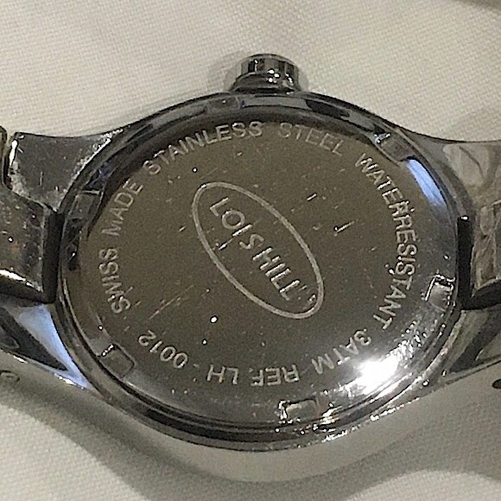 LOIS HILL Scroll Face Sterling Silver Bracelet Watch - Picture 5 of 13